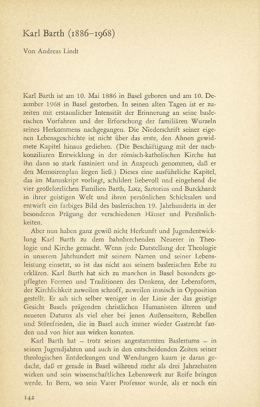 Karl Barth (1886-1968) – Seite 1