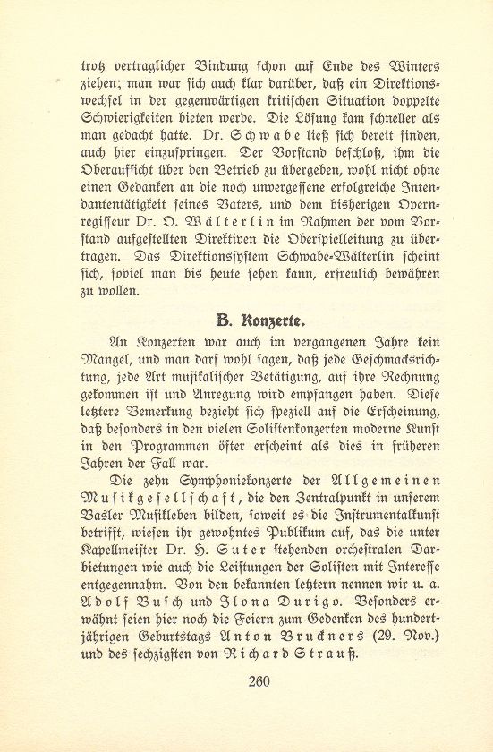 Das künstlerische Leben in Basel vom 1. Oktober 1924 bis 30. September 1925 – Seite 1