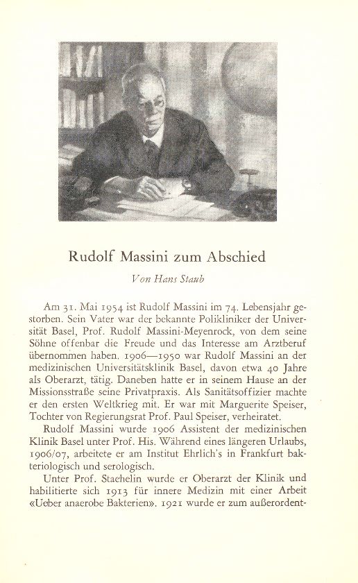 Rudolf Massini zum Abschied – Seite 1