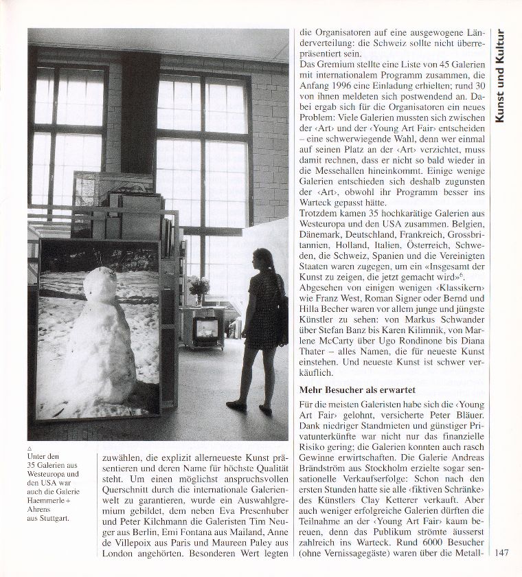Frisches Blut für die Basler Kunstszene – ‹Liste 96 – The Young Art Fair› in der ehemaligen Brauerei Warteck – Seite 3
