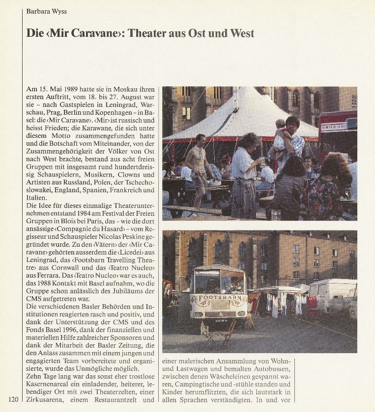 Die ‹Mir Caravane›: Theater aus 0st und West – Seite 1