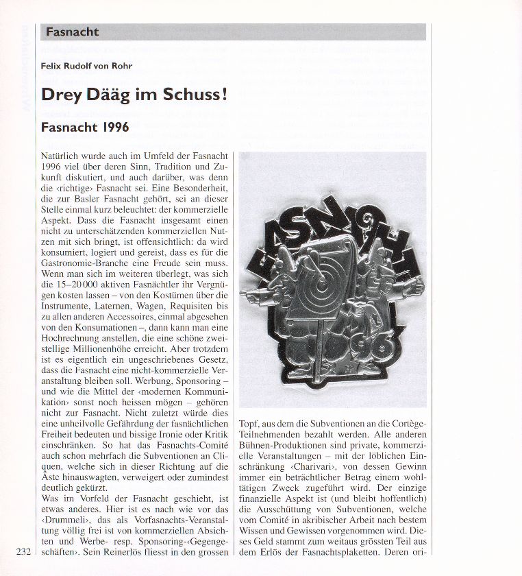 Fasnacht 1996 – Seite 1