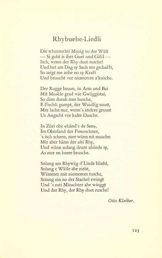 Rhybuebe-Liedli [Gedicht] – Seite 1