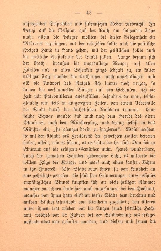 Eine Charwoche im alten Basler Münster – Seite 2
