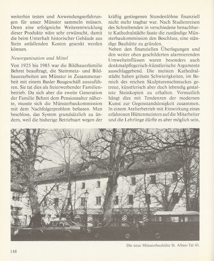 Die neue Münsterbauhütte im St. Alban-Tal – Seite 2