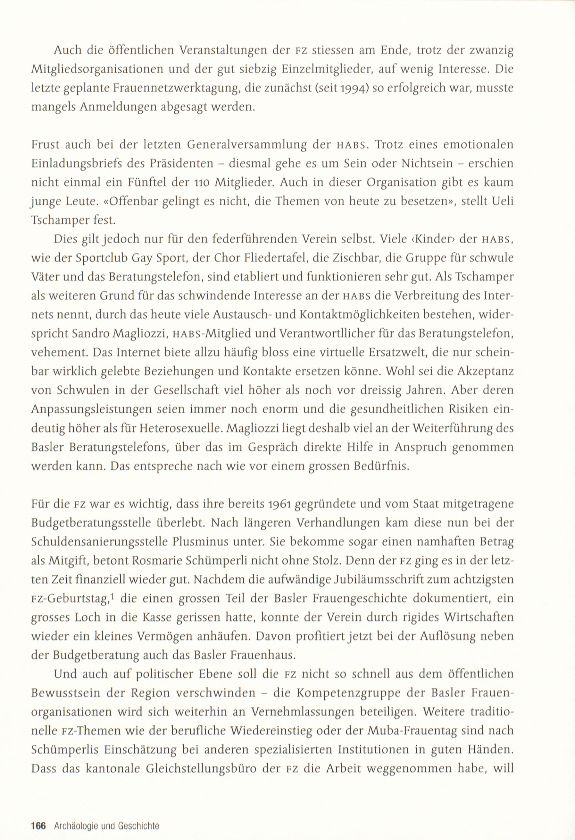 Frauenzentrale Basel und HABS am Ende – Seite 2