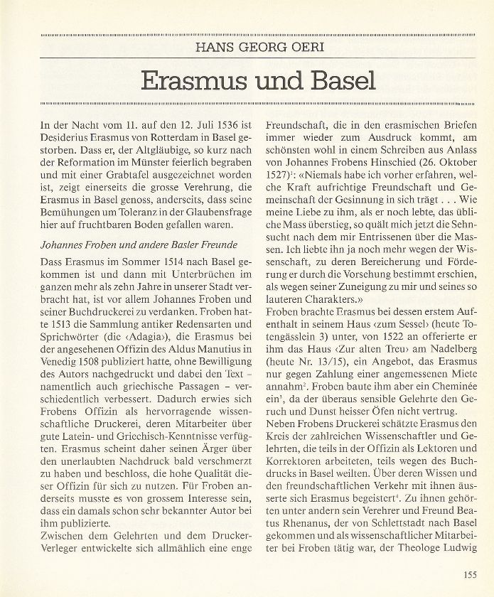 Erasmus und Basel – Seite 1