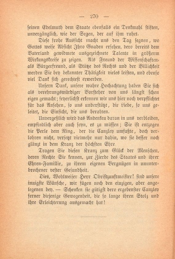 Miscellen: Anrede des Herrn Raths-Substitut Bischofs an Herrn Obristzunftmeister Ochs 1796 – Seite 2