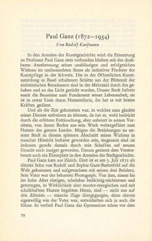Paul Ganz (1872-1954) – Seite 1