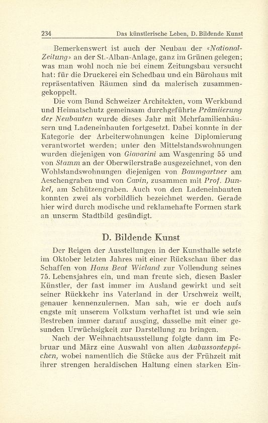 Das künstlerische Leben in Basel vom 1. Oktober 1942 bis 30. September 1943 – Seite 3