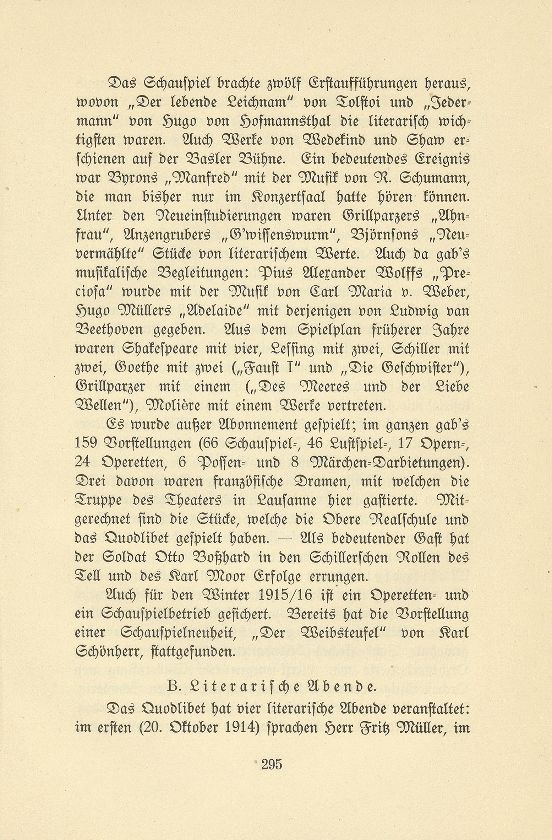 Das künstlerische Leben in Basel vom 1. November 1914 bis 31. Oktober 1915 – Seite 2