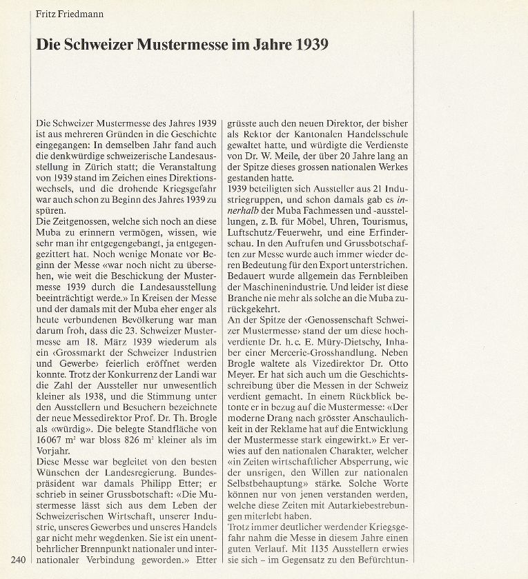 Die Schweizer Mustermesse im Jahre 1939 – Seite 1