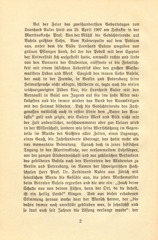 Prof. Dr. Karl Von der Mühll-His – Seite 2