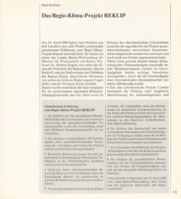 Das Regio-Klima-Projekt REKLIP – Seite 1