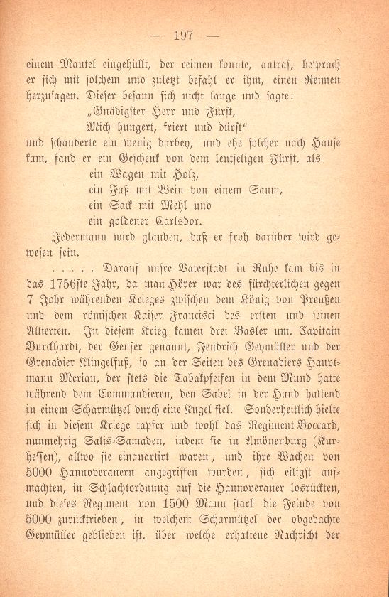 Miscellen: III. Auszüge aus Basler Aufzeichnungen des XVIII. Jahrhunderts – Seite 2