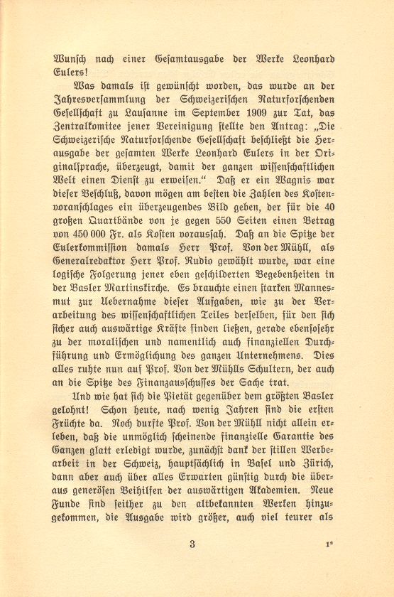 Prof. Dr. Karl Von der Mühll-His – Seite 3