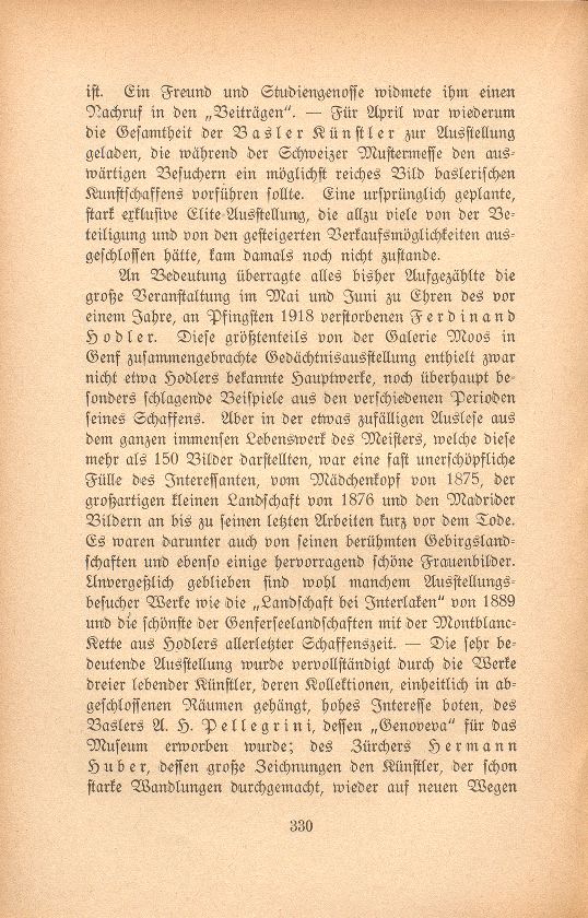 Das künstlerische Leben in Basel vom 1. November 1918 bis 31. Oktober 1919 – Seite 3