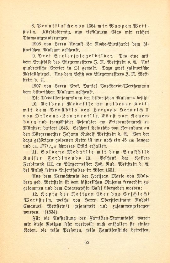 Johann Rudolf Wettstein's männliche Nachkommen in Basel – Seite 3