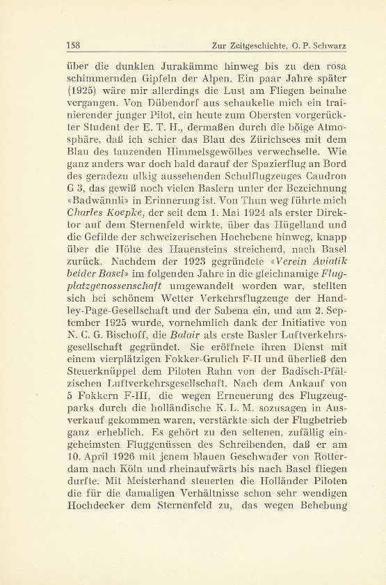 Zur Zeitgeschichte. Vom Sternenfeld zum Flugplatz Basel-Mülhausen – Seite 3