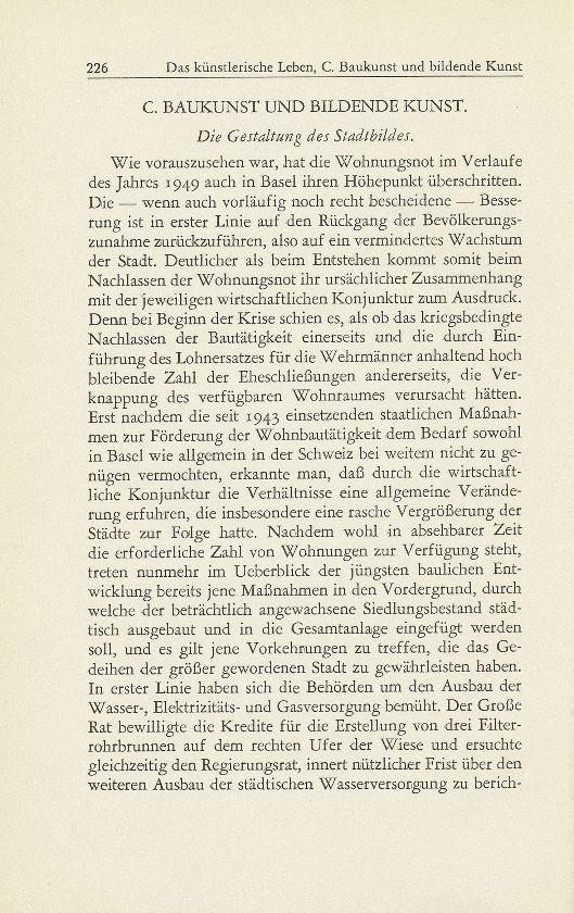 Das künstlerische Leben in Basel vom 1. Oktober 1948 bis 30. September 1949 – Seite 1