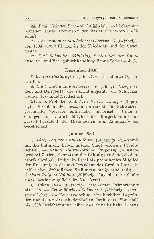 Basler Totentafel vom 1. Oktober 1938 bis 31. September 1939 – Seite 2