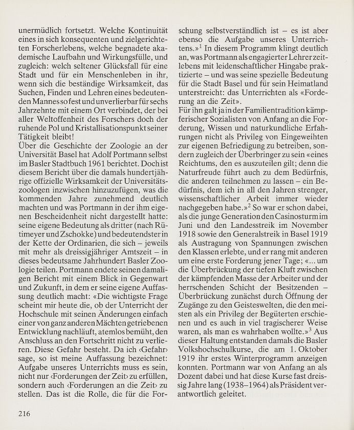 Adolf Portmann zum 80. Geburtstag – Seite 2