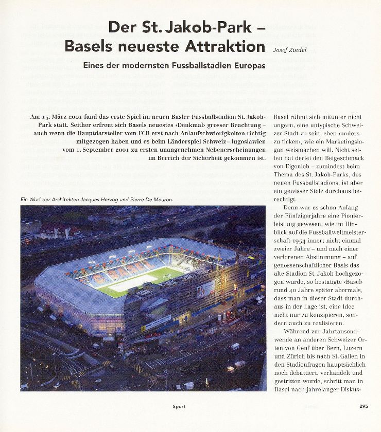 Basel kickt anders – der neue St. Jakob-Park – Seite 1