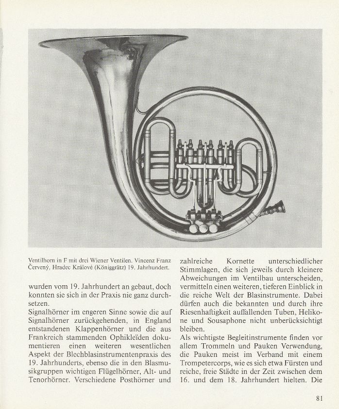 Historische Blechblasinstrumente und Trommeln. (Die Sammlung von Pfr. Dr. h.c. Wilhelm Bernoulli.) – Seite 3