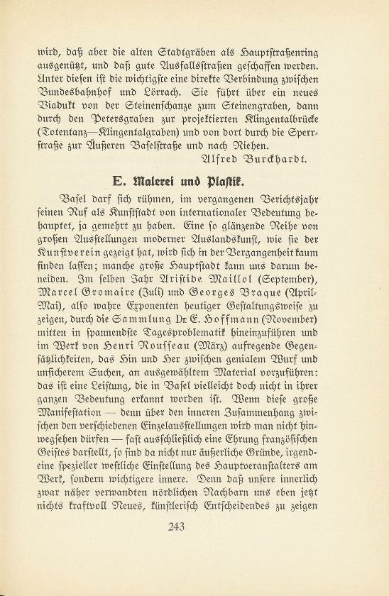 Das künstlerische Leben in Basel vom 1. Oktober 1932 bis 30. September 1933 – Seite 1