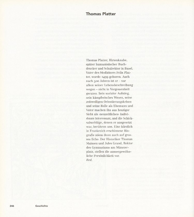 Thomas Platter – Seite 1
