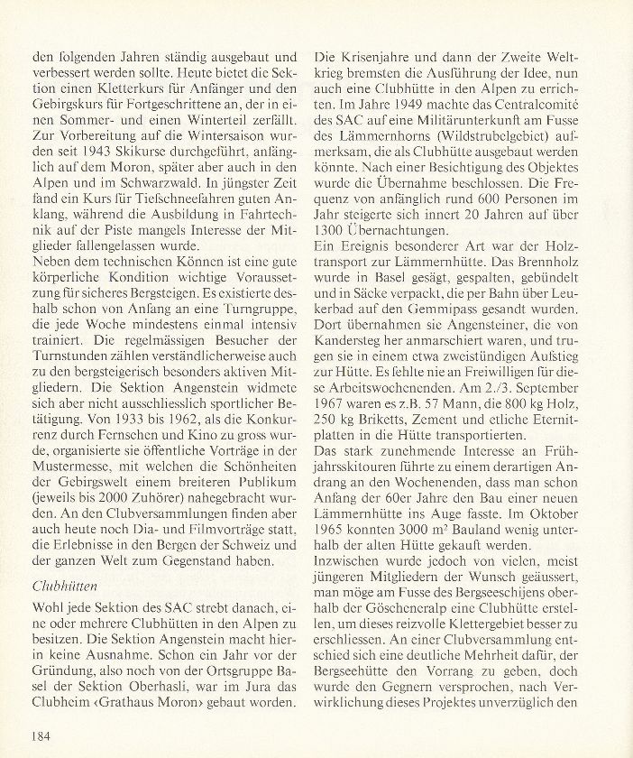 Im Dienst des Alpinismus (SAC Sektion Angenstein 1932-1982) – Seite 2
