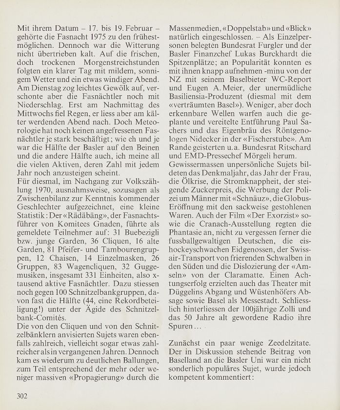 Rückblick auf die Fasnacht 1975 – Seite 2
