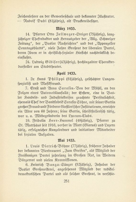 Basler Totentafel vom 1. Oktober 1932 bis 31. September 1933 – Seite 3