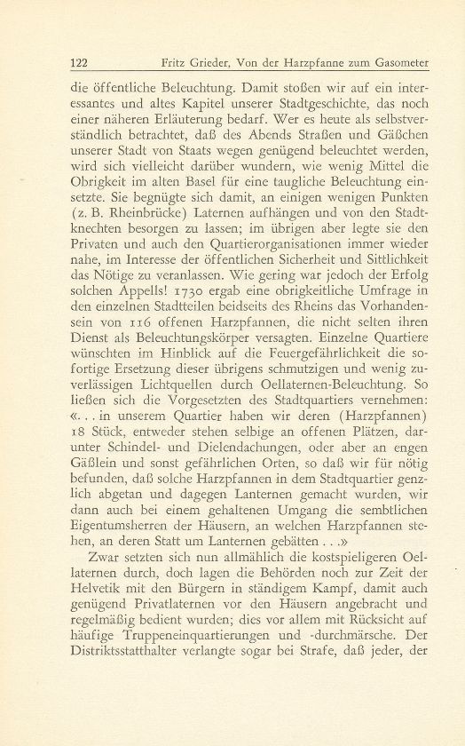 Von der Harzpfanne zum Gasometer (100 Jahre Basler Gasversorgung) – Seite 2