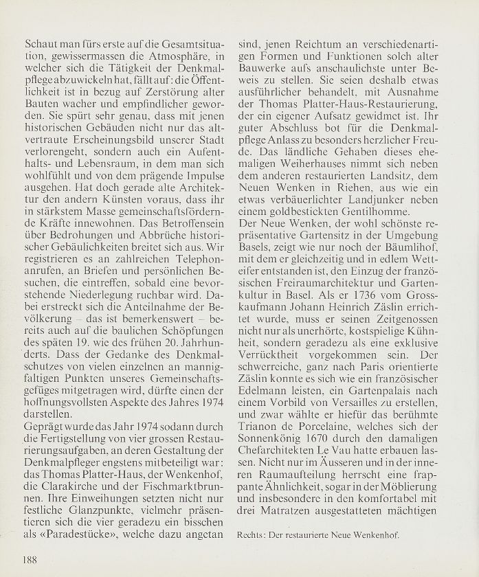 Aus der Tätigkeit der öffentlichen Basler Denkmalpflege – Seite 2