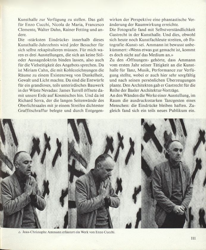 Die Ära Jean-Christophe Ammann in der Kunsthalle Basel – Seite 3