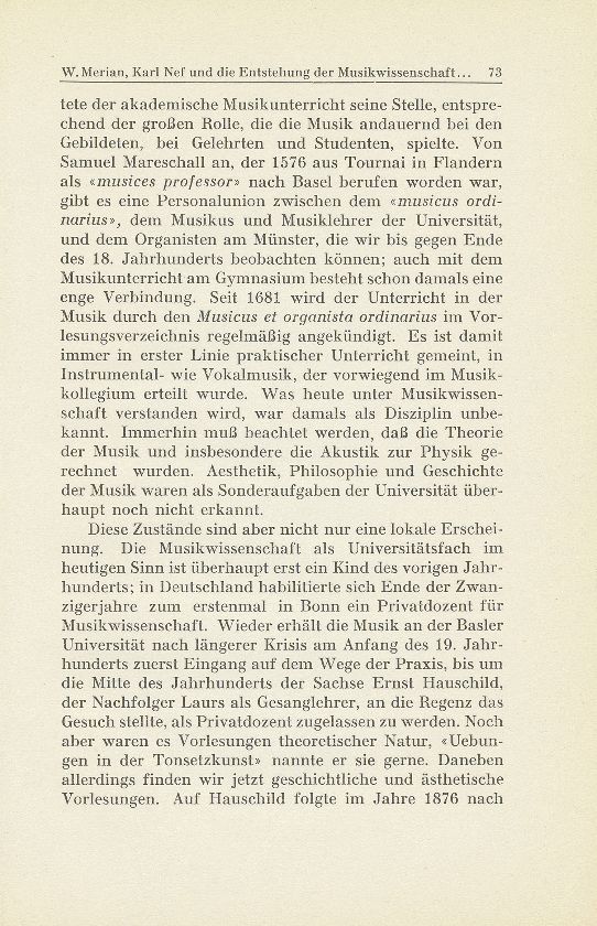Karl Nef und die Entstehung der Musikwissenschaft in Basel – Seite 2