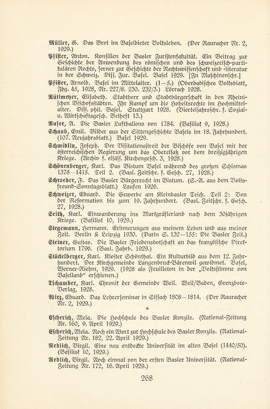 Basler Bibliographie 1929 – Seite 2