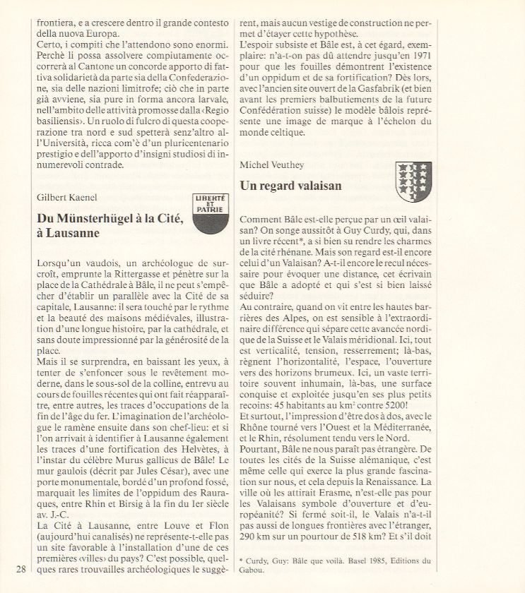 Du Münsterhügel à la Cité, à Lausanne – Seite 1