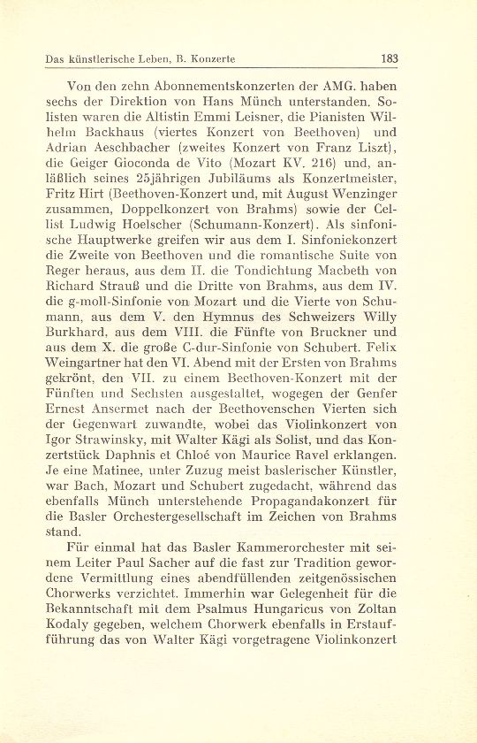 Das künstlerische Leben in Basel vom 1. Oktober 1940 bis 30. September 1941 – Seite 3