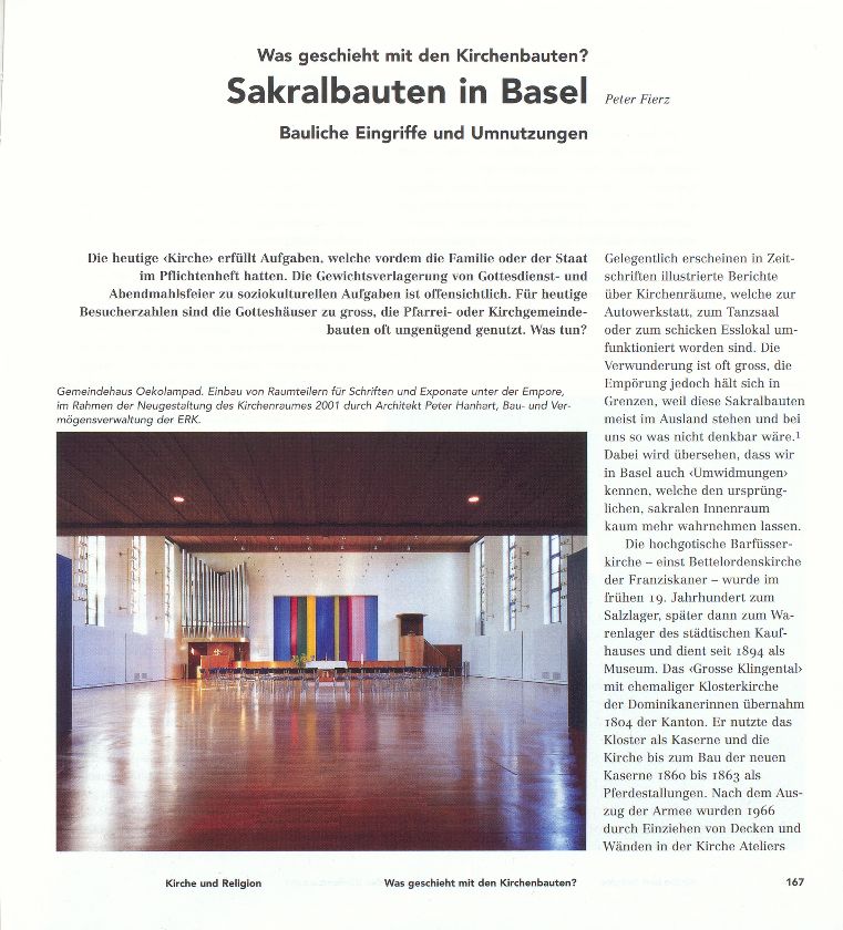 Sakralbauten in Basel  – Seite 1