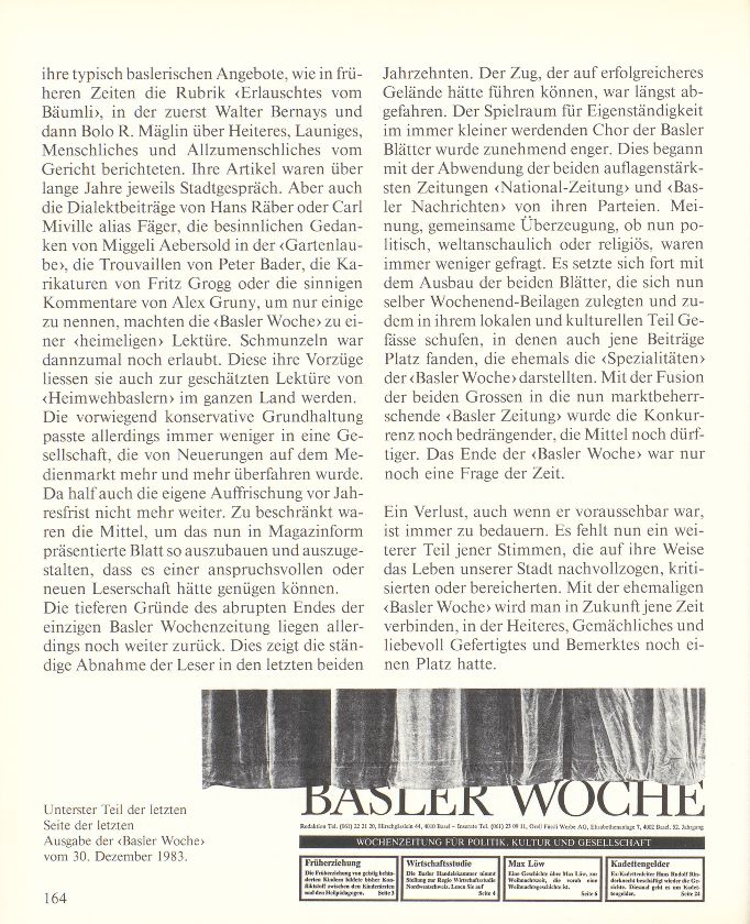 Eine Basler Zeitung weniger – Seite 2