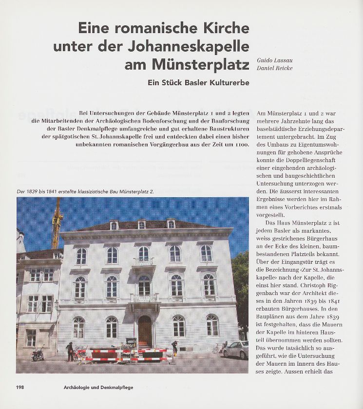 Eine romantisch Kirche unter der Johanneskapelle am Münsterplatz – Seite 1