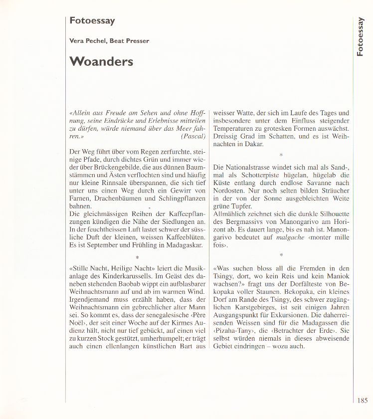 Fotoessay: Woanders – Seite 1