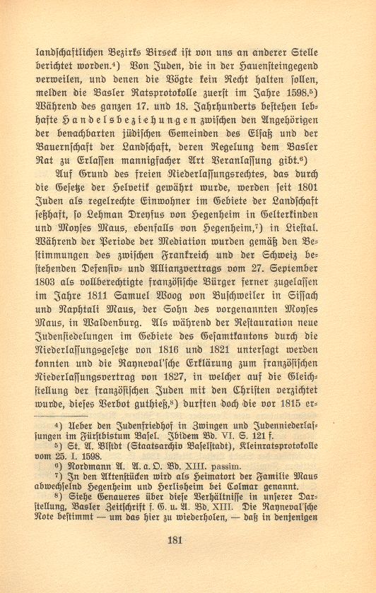 Die Juden im Kanton Baselland – Seite 2