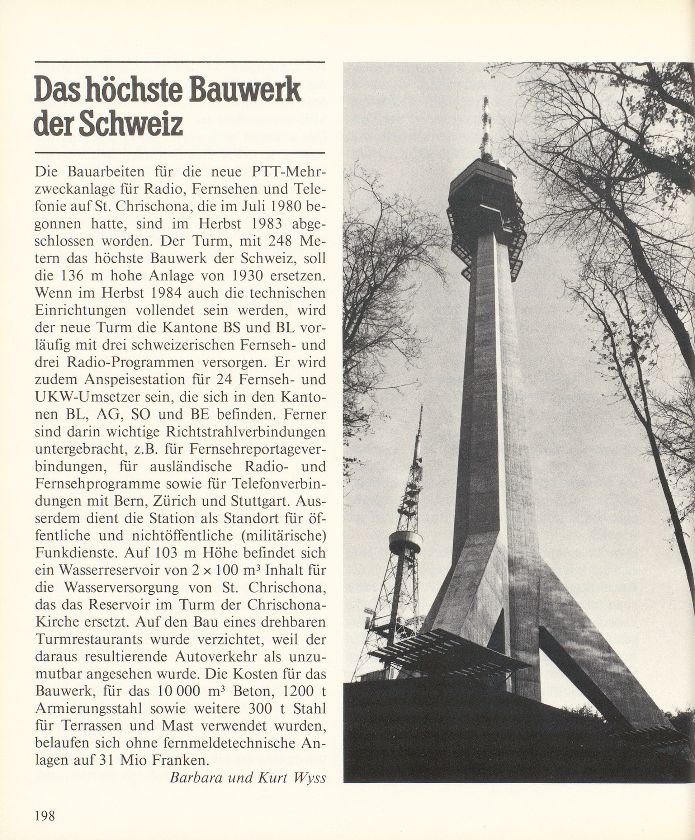 Das höchste Bauwerk der Schweiz – Seite 1