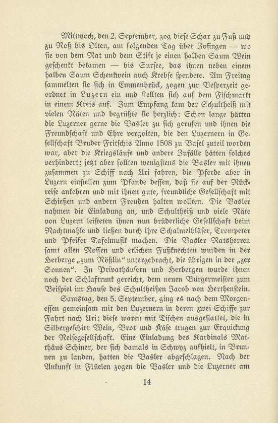 Die Teilnahme der Basler an Kilbe und Schiessen der Urner Anno 1517 – Seite 2