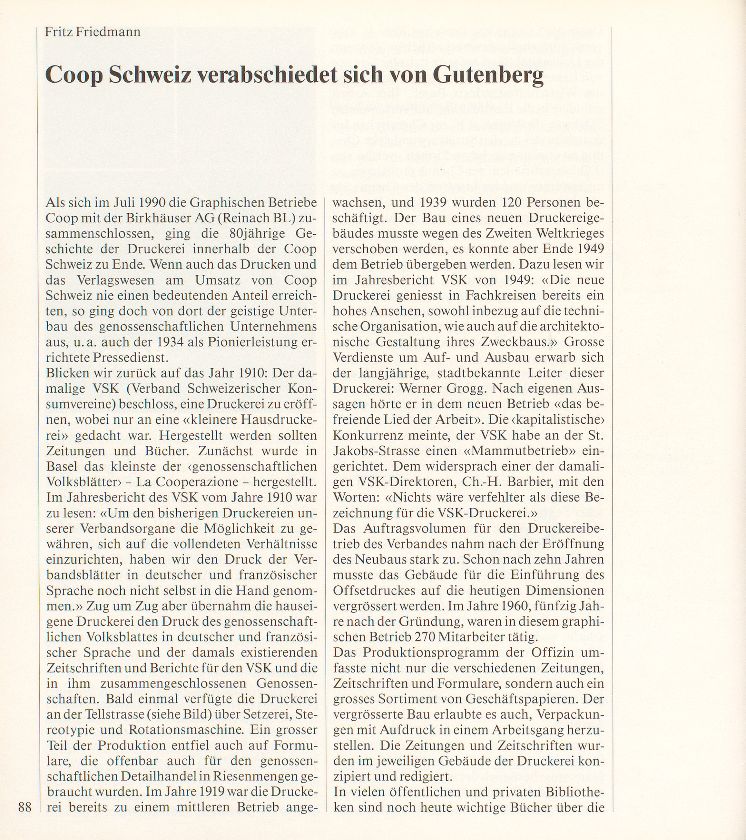 Coop Schweiz verabschiedet sich von Gutenberg – Seite 1