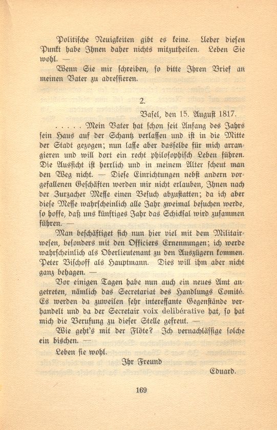 Aus den Briefen eines Baslers vor hundert Jahren [Eduard His-La Roche] – Seite 3