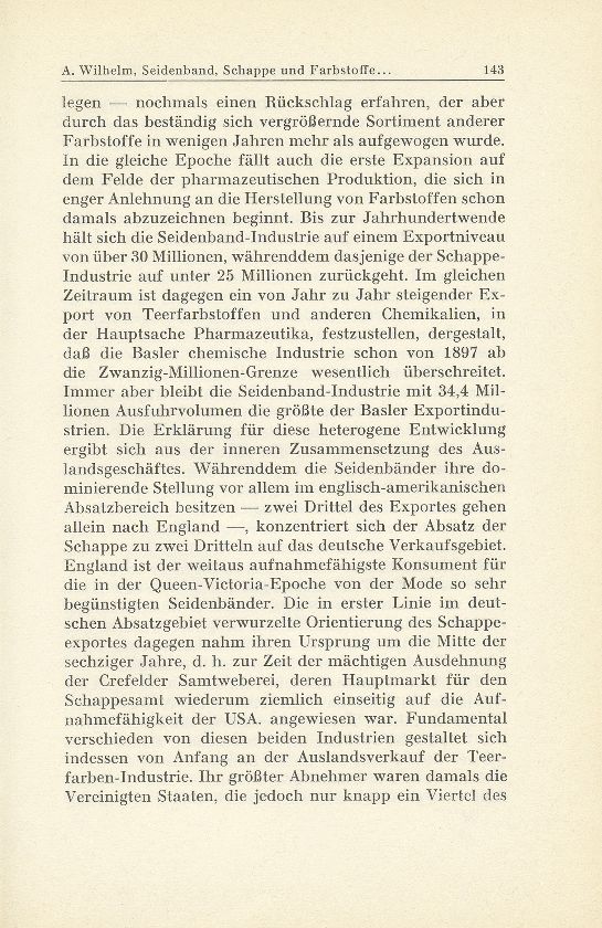 Seidenband, Schappe und Farbstoffe im Basler Wirtschaftsleben der letzten fünfzig Jahre – Seite 2
